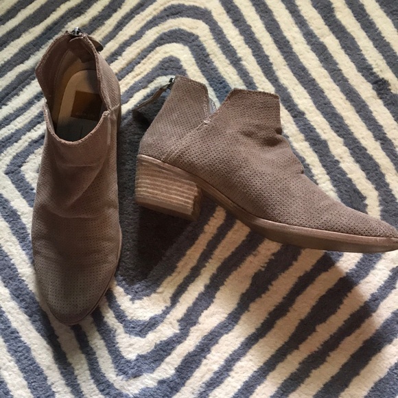DOLCE VITA | Suede Taupe Booties - Picture 2 of 7